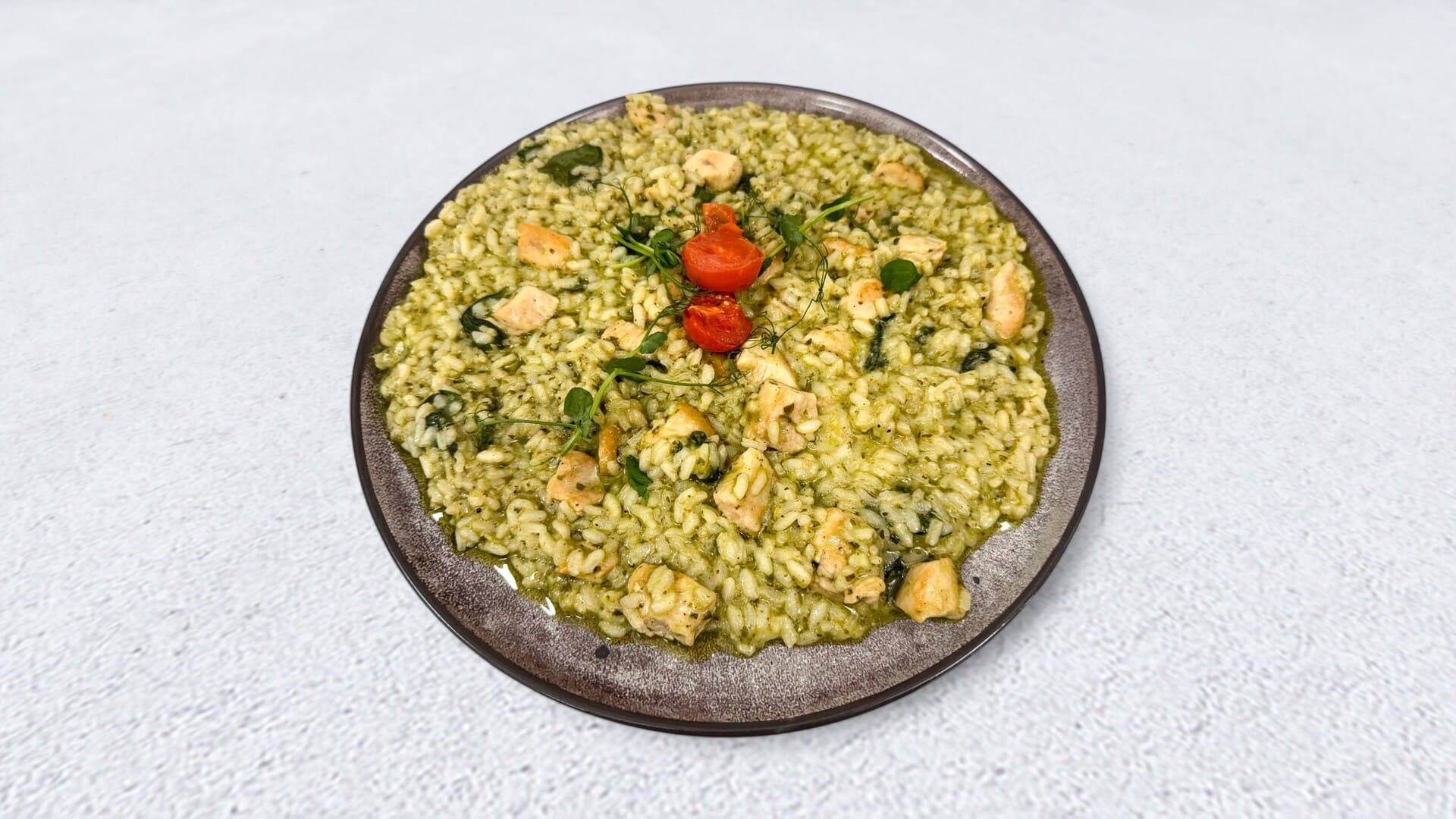 Rižoto Pesto Piletina Spanać